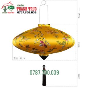 Lồng đèn đĩa bay vải lụa bóng
