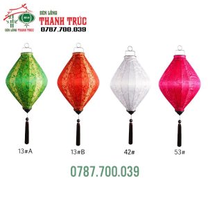 Lồng đèn Hội An Bánh ú Lụa Gấm