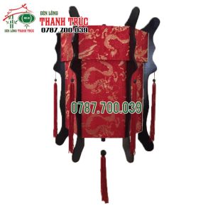 Lồng đèn Lục Giác In Hình Rồng