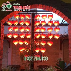 Lồng đèn Trái Tim Cây 42 Quả