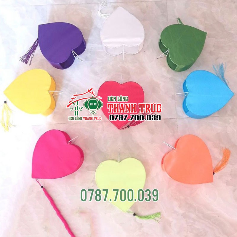 Lồng đèn Trái Tim Nhiều Màu Sắc