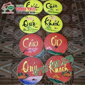 Mẹc Trang Trí Vẽ Chữ Trước Quán ăn Nhà Hàng